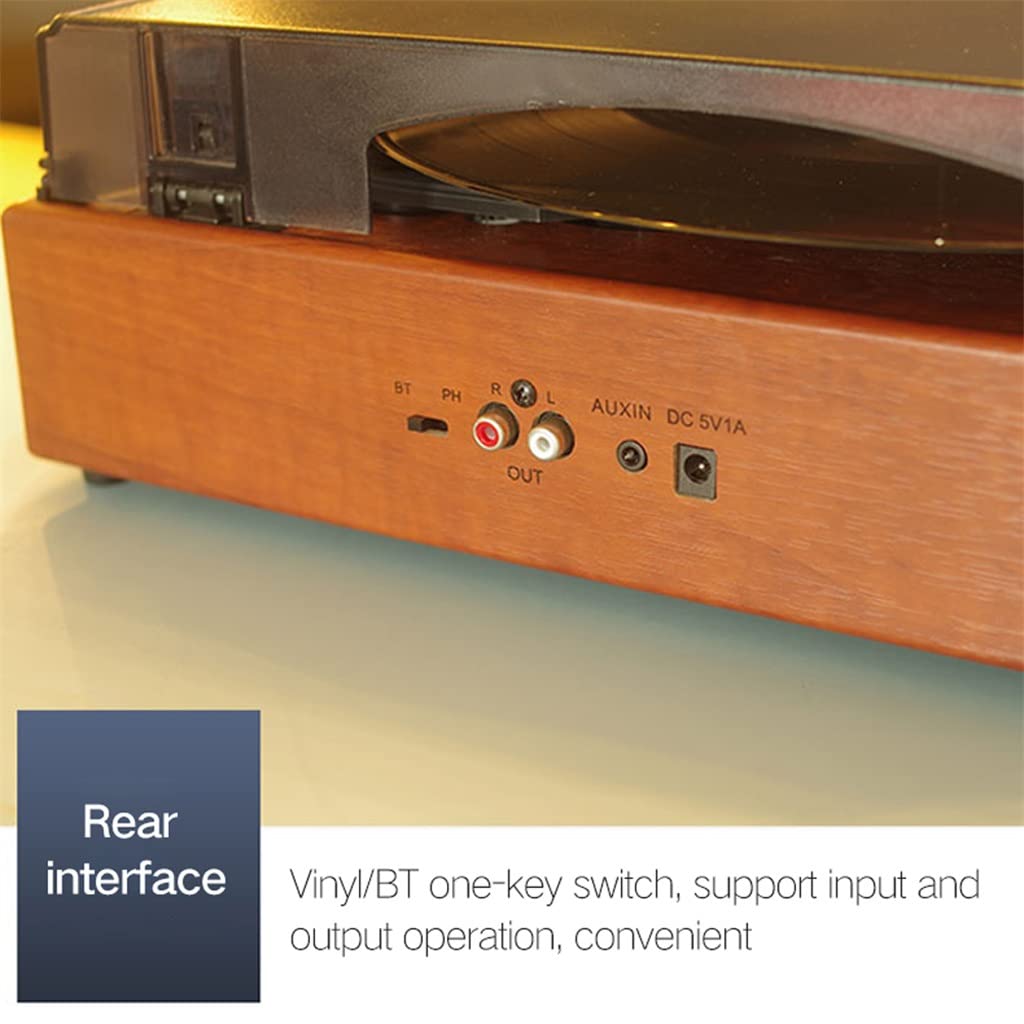 KDEKIFN Tourne-Disque rétro 33/45/78 TR/Min Gramophone USB Platine