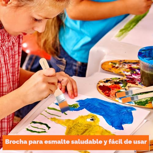 Miniatura 6 de 30 Pcs Brochas Pintura, Cepillo De Pinturas, Pinceles Para Pintura Pared Ancho, Brochas Planos Para Ventanas Con Mango De Madera, Para Cercas Pinturas Acrílicas Decoración De Bricolaje
