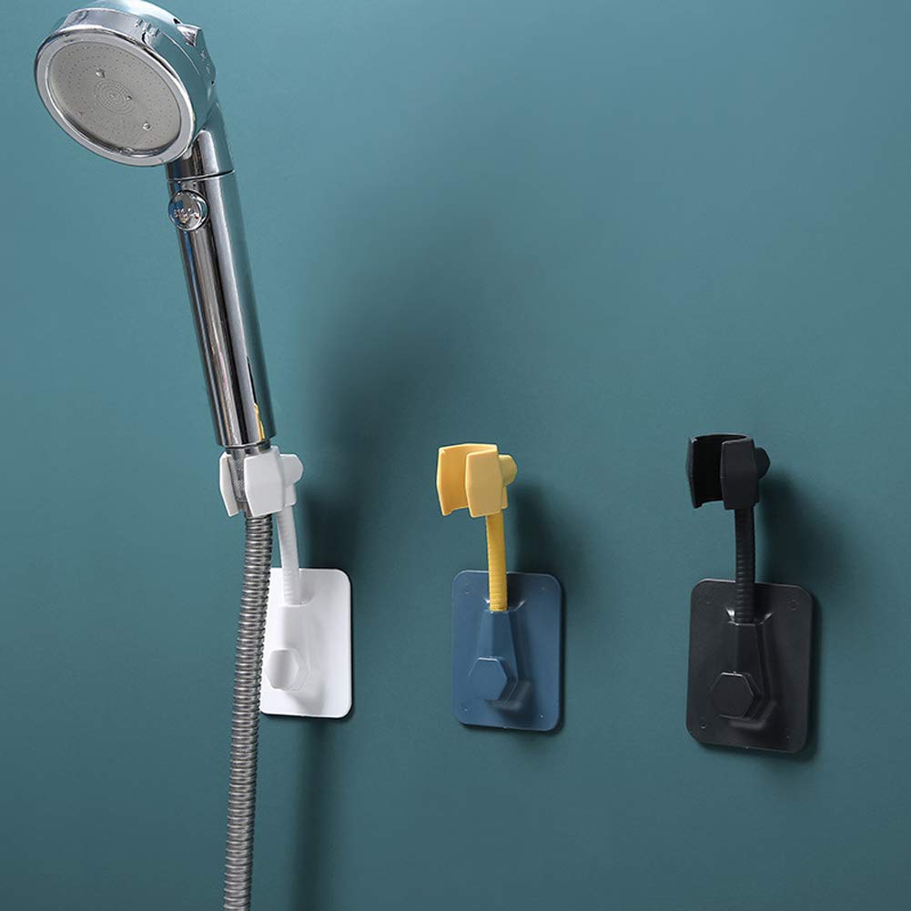 Soporte De Ducha Con Ventosa – Ajustable, Fácil De Instalar Sin Taladros, Ideal Para Azulejos, Vidrio Y Metal, Con Ganchos Para Toallas Y Estropajo