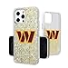 Keyscaper Washington Commanders Text Backdrop Design Glitter Case for iPhone
