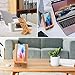 Pezin & Hulin Cell Phone Tablet Stand, Bamboo Wooden Smart Phone Desktop Charging Dock Holder Compatible with Pad, 8 Plus X XS Max XR, All Android Cellphone, Tablet - 1 Pack