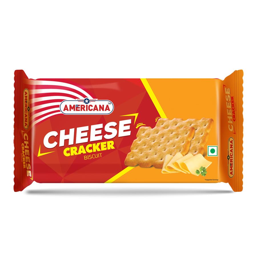 Americana Cheese Cracker 70g | Crunchy & Cheesy Biscuits | Tasty Snack for Cheese Lovers |