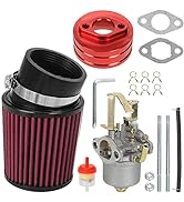 GREHUA Upgraded Carburetor Carb Air Filter Adapter Kit for 79cc Predator 98cc 100cc 3HP Coleman C...