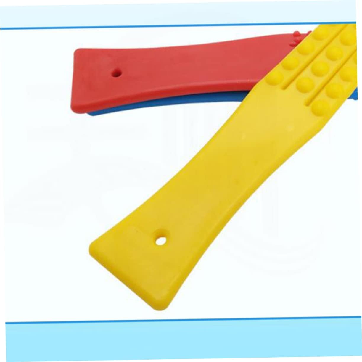 Healifty 3pcs Multi-Function Massage Stick Manual Massager Scraping Plate Red for Shoulder Back HIPS Legs Neck and Waist