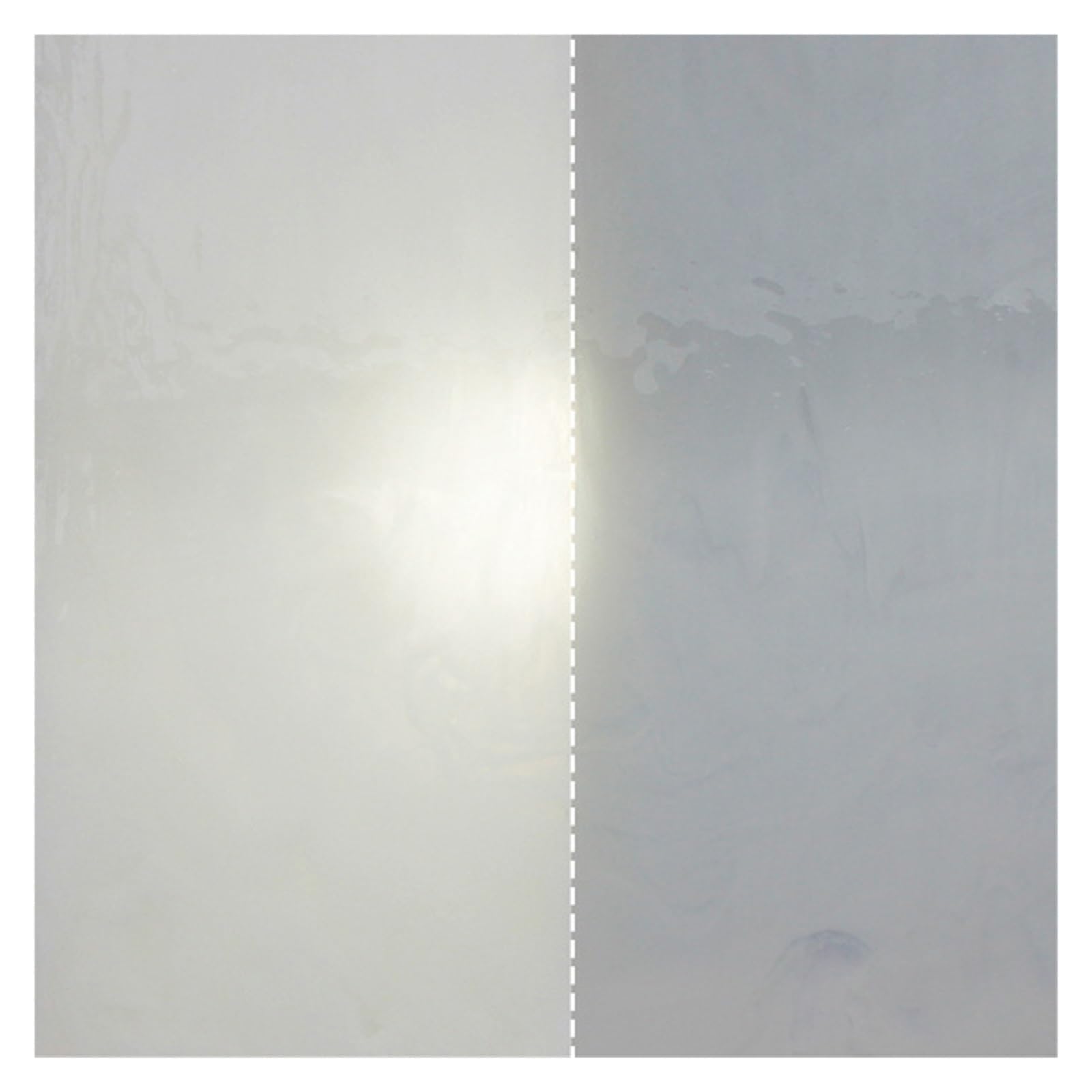 Ekalgretra White Mosaic Making Supplies 10X10cm Square Transparent Stained Mosaic Piece Diy Craft Materials Making Decoration(White)