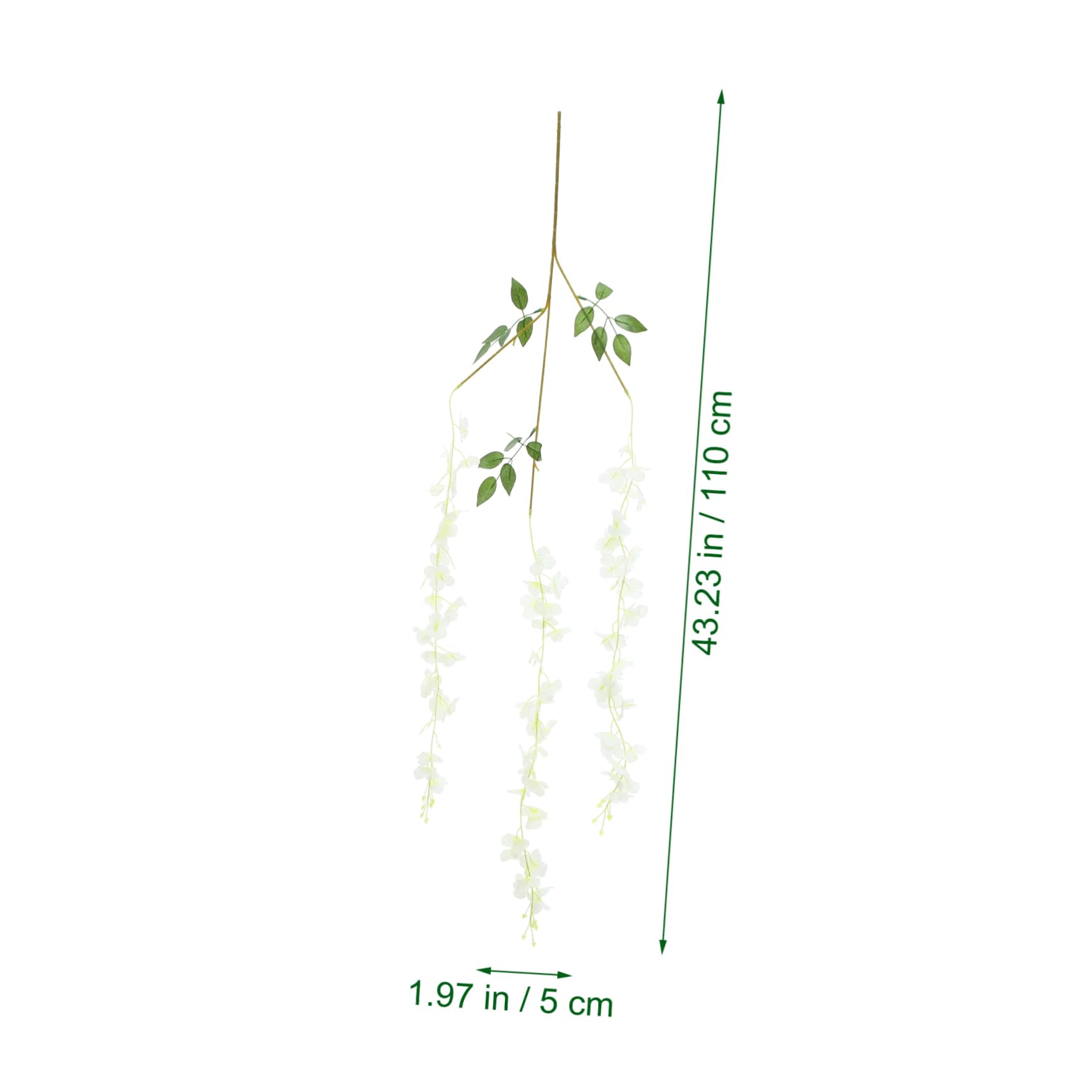 Cabilock 10 Set Di Fiori Di Glicine Di Seta Artificiale Finti Fiori Di Glicine Appesi Consistenza Naturale Facili Da Installare Decorazioni Per Matrimoni 12 Pezzi * 10