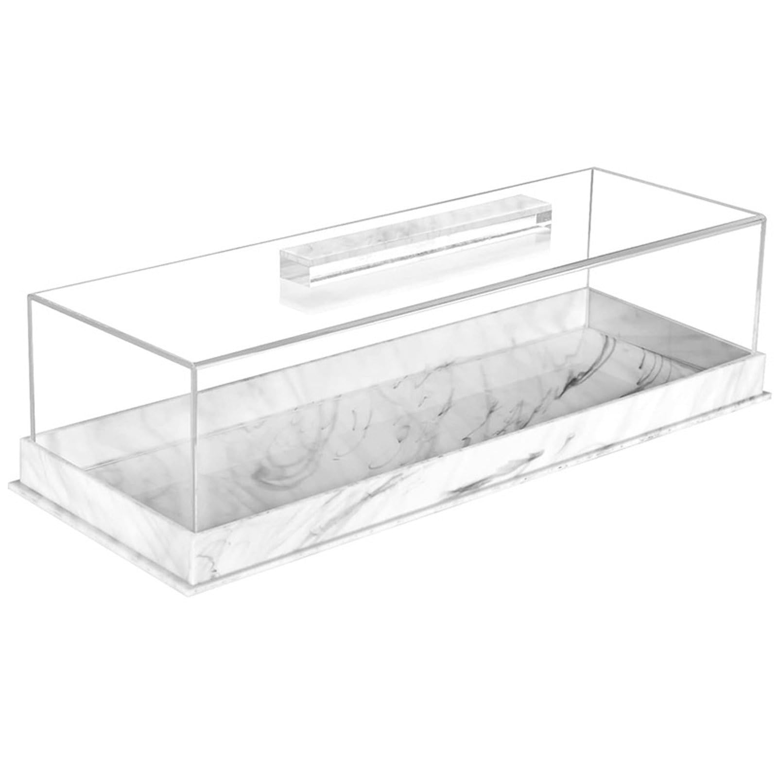 KIXZSAZ Cake Display Tray Bakery Display Case Serving Stand Bakery Case Serving Tray Acrylic Rectangular Dessert , B