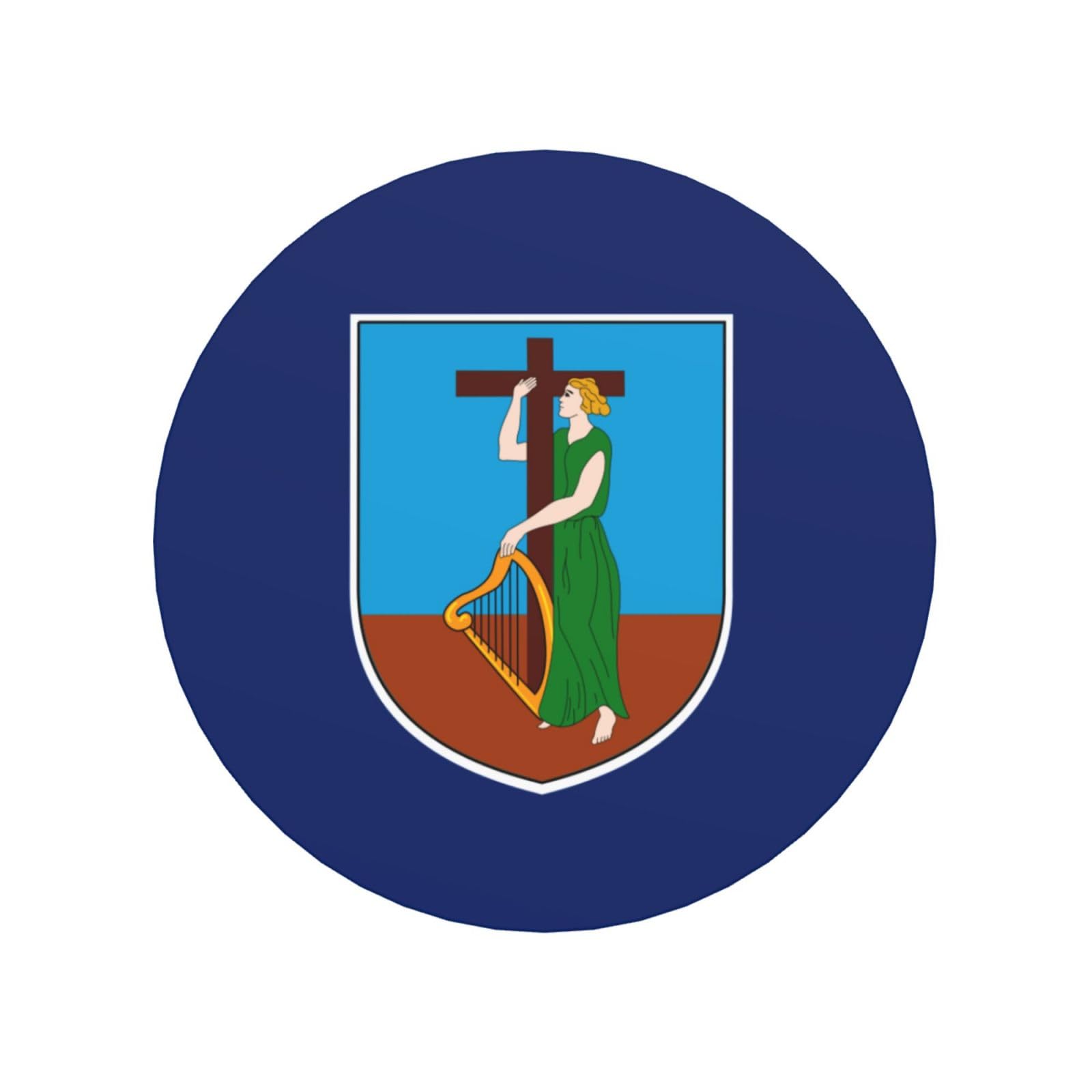 Montserrat Islands Flag Round Magnetic Fridge Magnets For Kitchen Durable With Enduring Magnetism