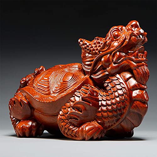 Dragon Tortue Feng Shui : statue dorée de prospérité pour décoration de table - 4