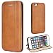 Produktbild Leaum iPhone 6 Hülle, iPhone 6S Handyhülle Lederhülle Flip Case für Apple iPhone 6 / 6S 4,7 Zoll Schutzhülle Leder (Braun)