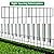 19 Pack Animal Barrier Fence, 17 in(H) X 20.8 Ft(L) Decorative Garden Fencing, Rustproof Metal Wire Garden Fence Border, Dog Rabbits Fence No Dig for Outdoor.