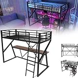 【Soutien robuste】La combinaison d'une structure en fer robuste et de panneaux de fibres de moyenne densité (MDF) assure une grande stabilité au lit superposé, garantissant une qualité fiable.