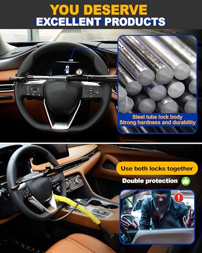 Tevlaphee Adjustable Steering Wheel Lock