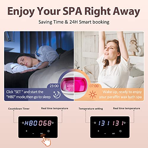 Paraffin Wax Machine For Hand And Feet - Everything In One Kit Btartbox Paraffin Wax Warmer Paraffin Wax Refills Mitts Booties Liners, Soothing Relief With Parrafin Hot Wax At Home Paraffin Wax Bath #TOP4