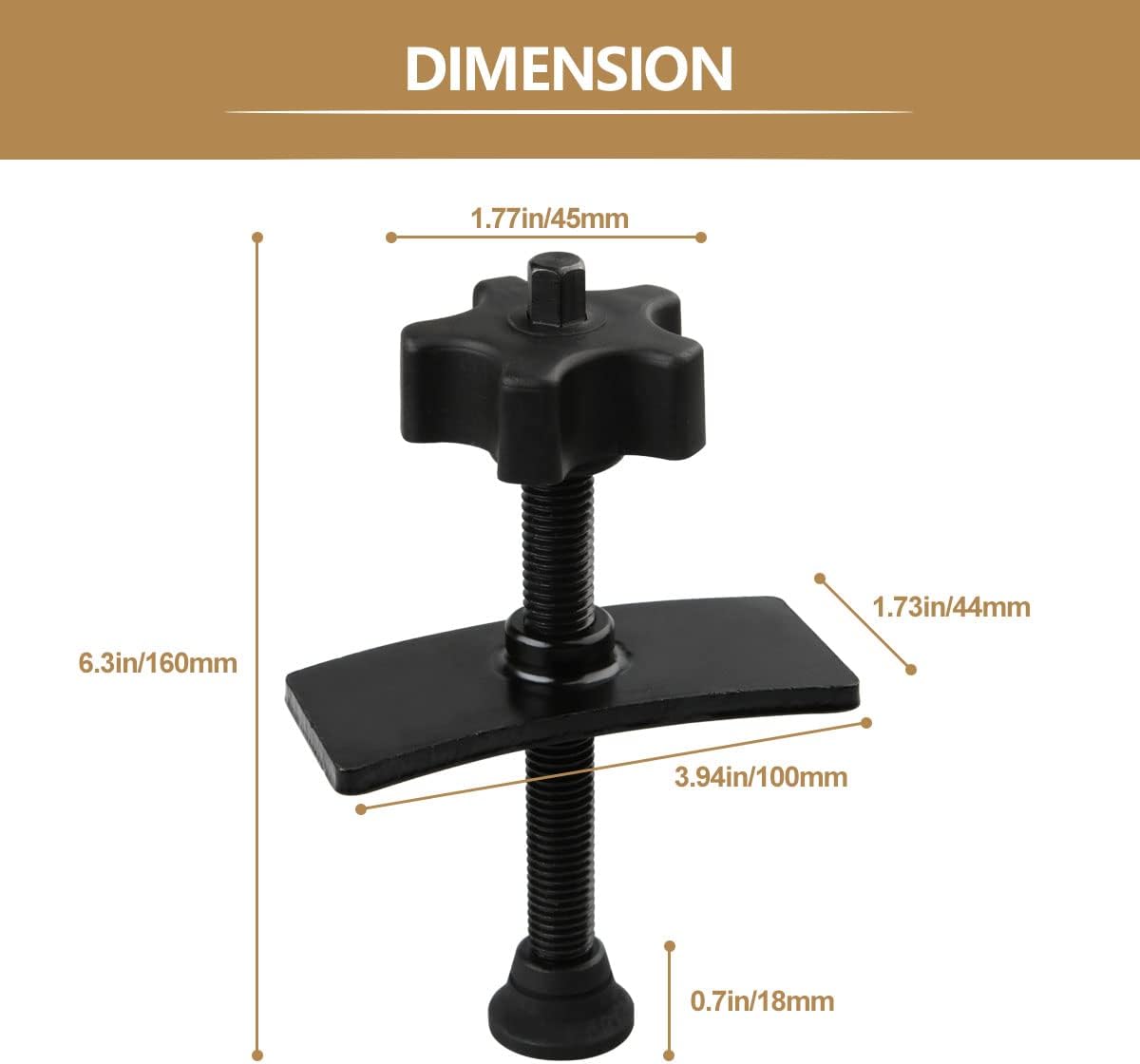 Heavy Duty Brake Pad Spreader Tool, Caliper Piston Pusher Tool for Compress or Push The Brake Caliper Pistons Back