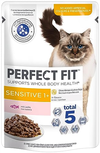 PERFECT FIT™ Katze Portionsbeutel Sensitive mit Lachs 12 x 85g