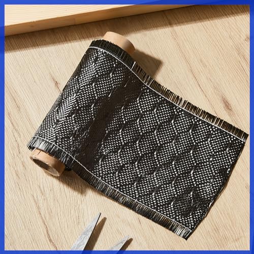 Vitalcozy VITALCOZY-FIBER ROLL-001 1 Roll Bee Hive Carbon Fiber Fabric 4 Inch X 5 Feet Black Carbon Fiber Cloth 2 X 2 Twill Weave 3K/ 220G Carbon Fiber Sheet thumb #6