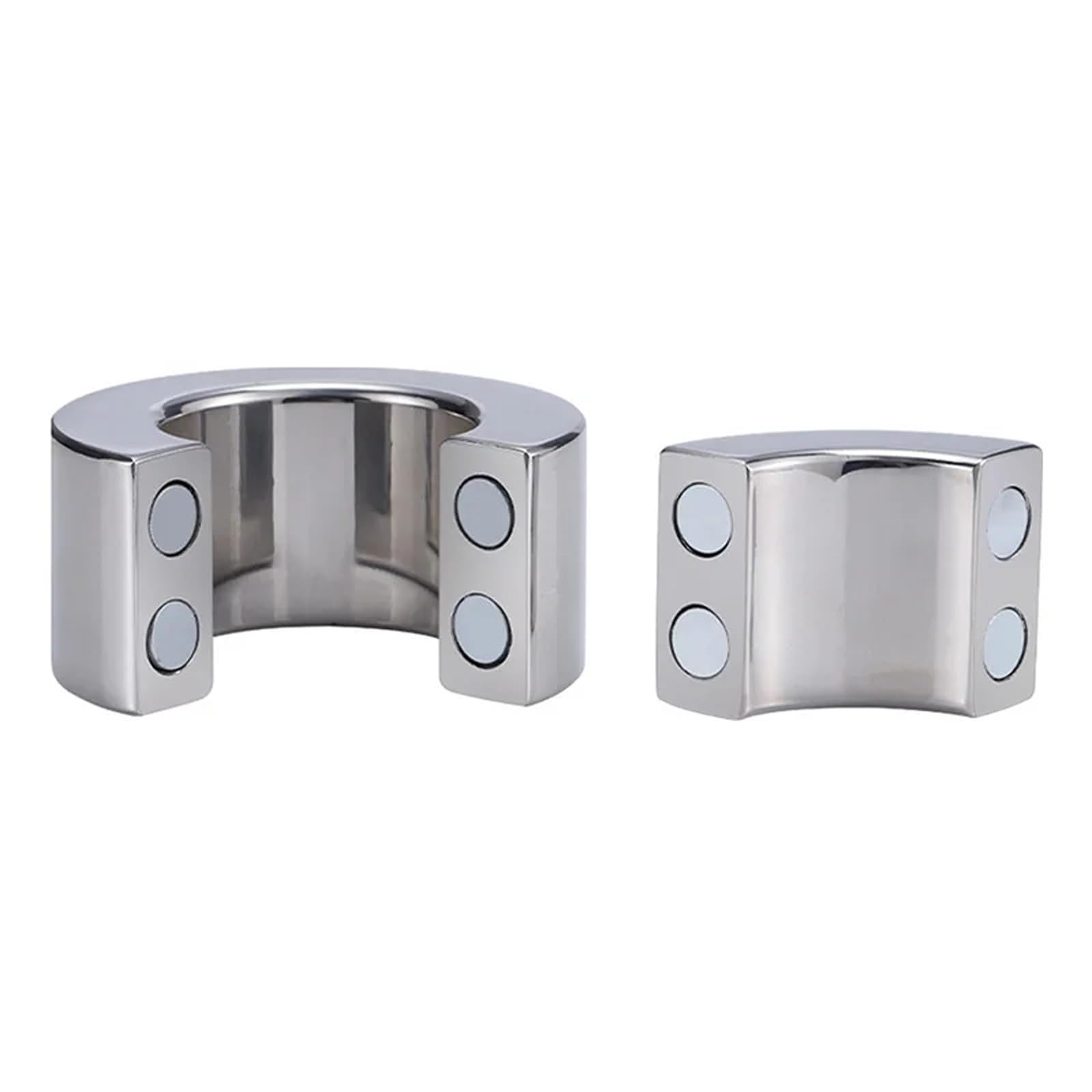 Anillo de testículo con imán de acero inoxidable SM, 5 tamaños, extensor de testículos, colgante de peso for escroto, anillo for pene, juguete sexual for hombres(56mm)