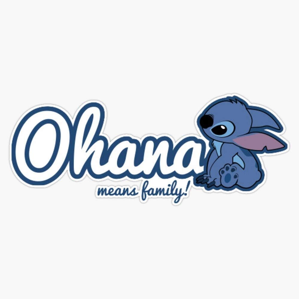 надпись ohana. охана значит семья а в семье никогда никого не бросят и не забудут. лило и стич охана значит семья. стич охана значит семья. фразы стича.