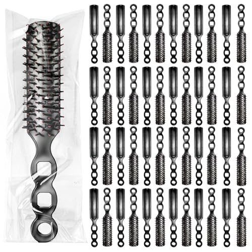 Cepillos de pelo a granel para personas sin hogar, envueltos individualmente, cepillos para desenredar el cabello para cabello rizado, cepillo de pelo desechable a granel adecuado para personas sin