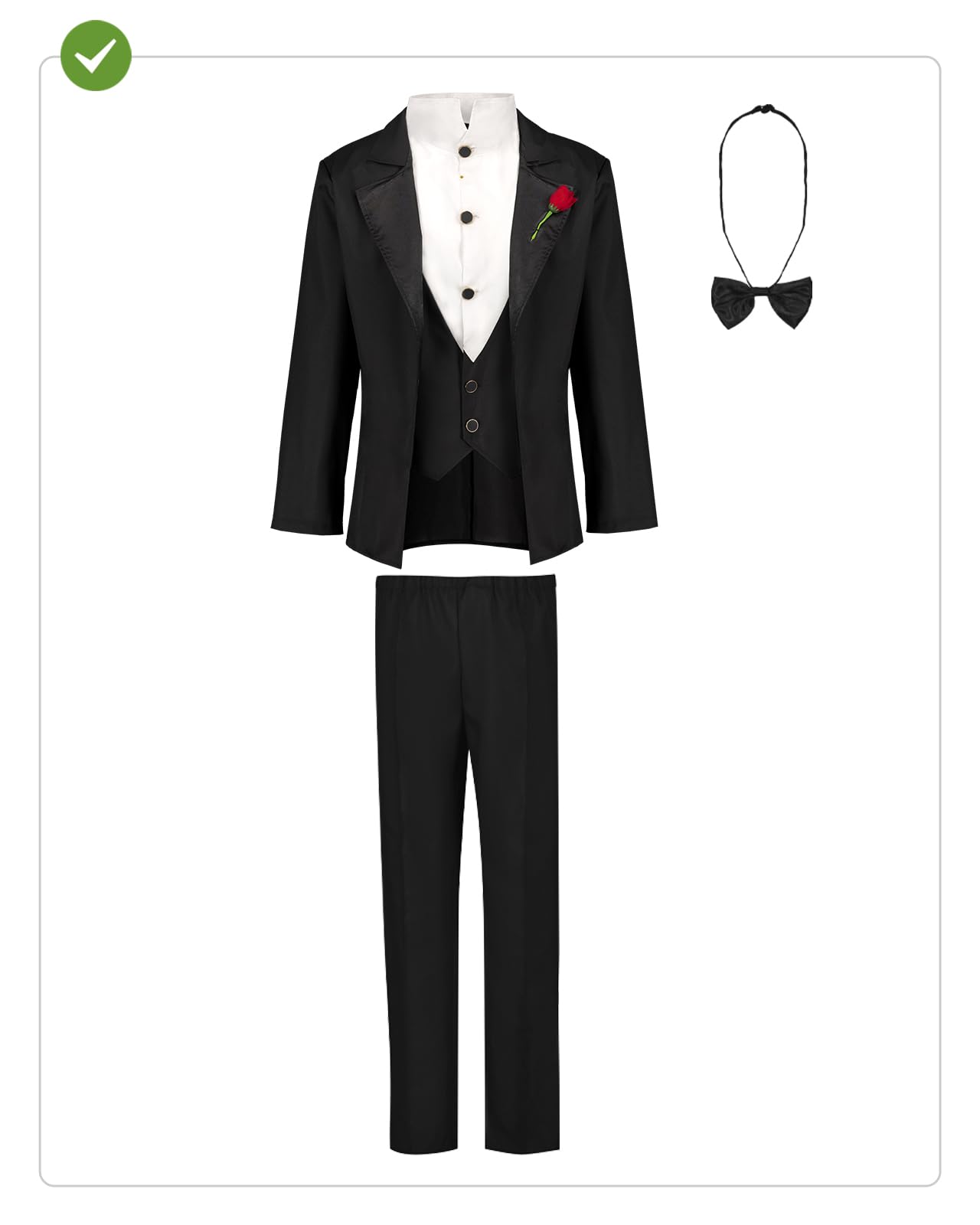 Funidelia Déguisement Le Parrain pour homme, Licence Officielle, Films et Cinéma, Années 20 - Costume pour Adultes pour les fêtes, le Carnaval et Halloween