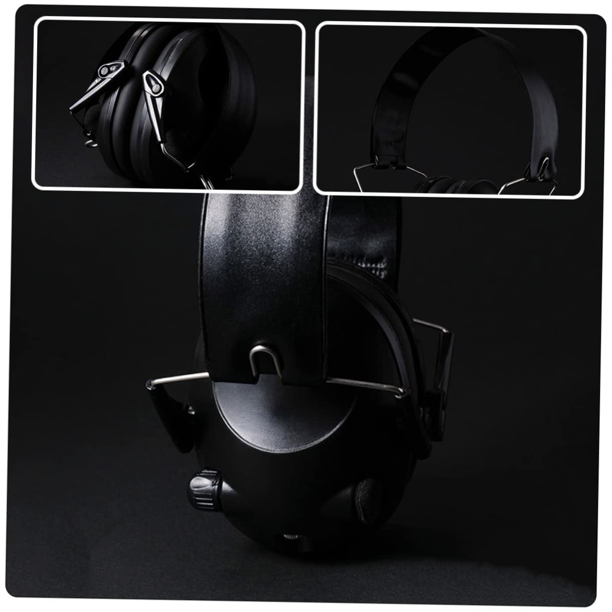 BESPORTBLE Shooting Ear Protection Earmuff Sound Pickup Electronic Muffs for Noise Reduction Professional for Black