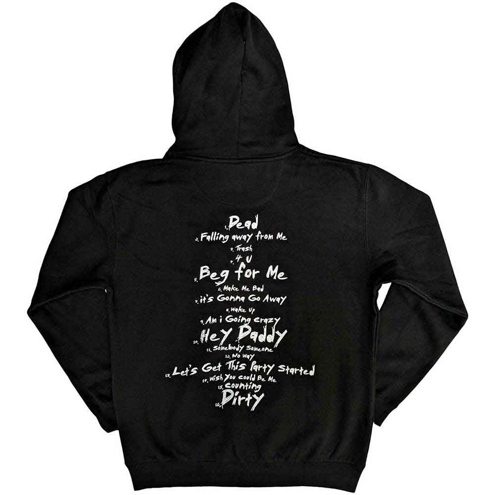 Rock Off officially licensed products Korn Issues Tracklist Oficial Sudaderas Capucha Hombre