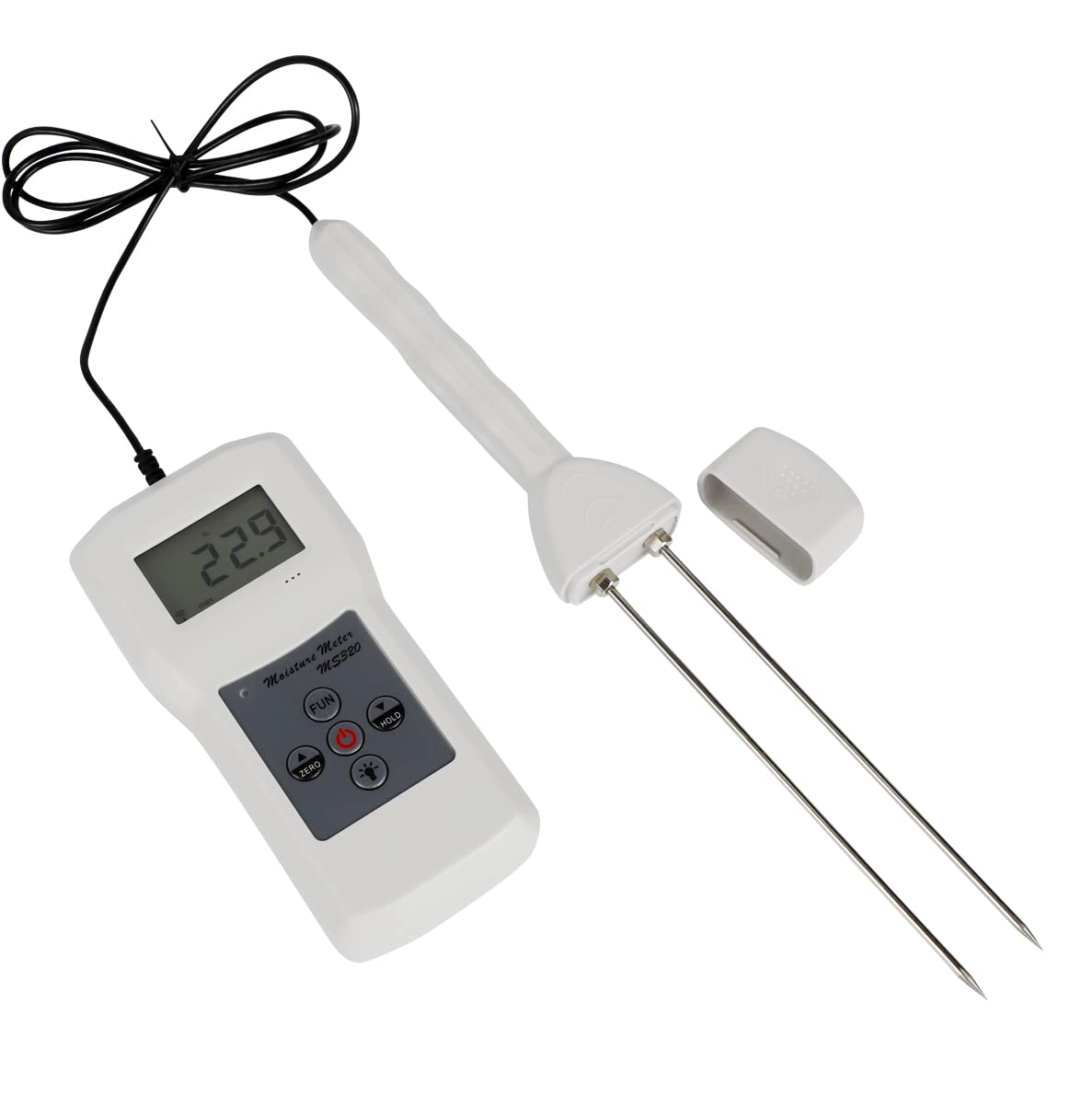 HFBTE Tobacco Moisture Meter Analyzer Tester Tobacco Bale Moisture Tester  With Measuring Range 8% To 40% For Tobacco Stem Silk Flakes Stalks Tobacco  Slices Tobacco Leaves Tobacco Stalks Etc