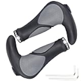 TOPCABIN Ergonomic Bike Grips - Widen Holding Rubber Grips with Aluminum LockGrips for Mountain & Road Bikes