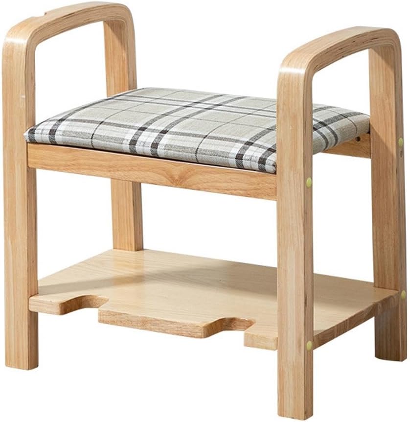 Shoe Bench Shoe Changing Stool Nordic Homestay Shoe Cabinet with Armrest Household Stool Simple Multi-Layer Storage Cabinet Hallway Storage Bench