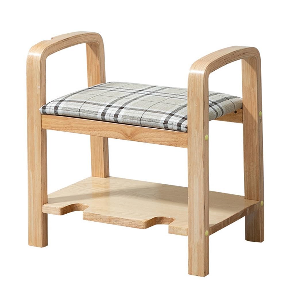 Armoire à chaussures et tabouret de ménage pour une entrée nordique ordonnée