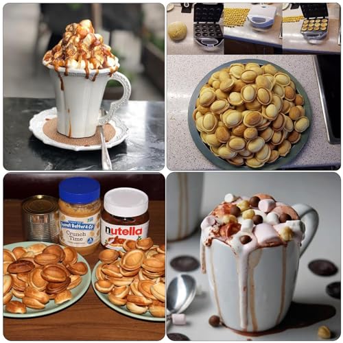 Walnut Cookie, 1400W Electric Nut Cake Maker with Non-Stick Coating and Indicator Light, Double-Sided Heating for Homemade Dried Fruits, Ideal for Kitchen Use - Image 7