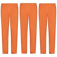 MISEMIYA Confezione 3 Pz-Pantaloni Sanitari MZ-3-8312, Arancione
