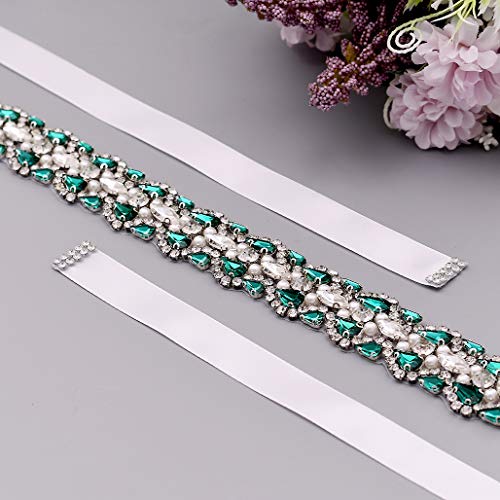 Azaleas Women's Crystal Bridal Bridesmaid Dresses Sash Belts For Wedding Dress (Ivory) #TOP1