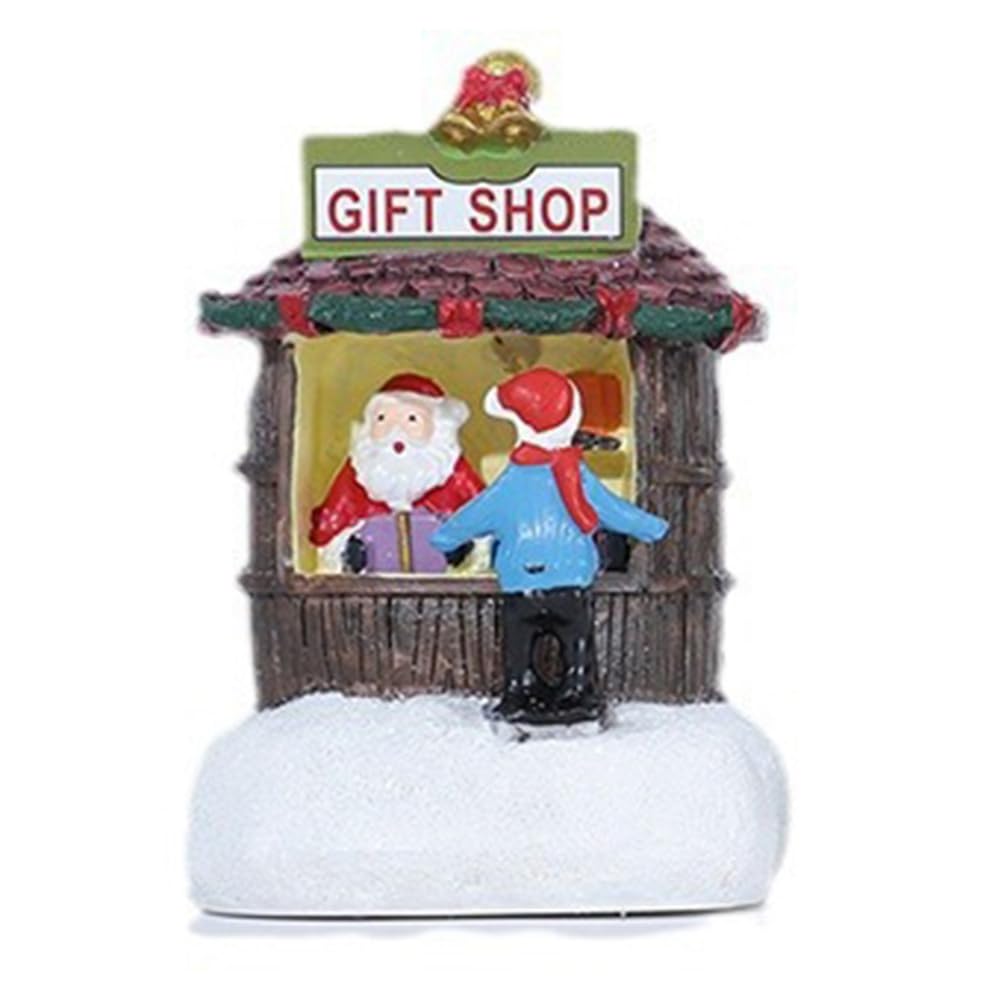 CTRLZS Christmas Resin Small House Christmas Hotel Shopping Mall Counter Decoration Christmas Children'S Gift A