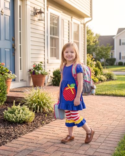 Image of Unique Baby Toddler Girls 2pc Capri Pants Outfit Set with Top