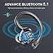 Auriculares Inalámbricos Deportivos, Auriculares Bluetooth 5.1 Estéreo Reducción de Ruido, Cascos Inalambricos...