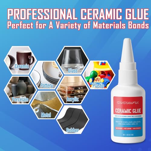 Ceramic Glue, 30g Ceramic Glue Repair For Pottery And Porcelain, Instant Strong