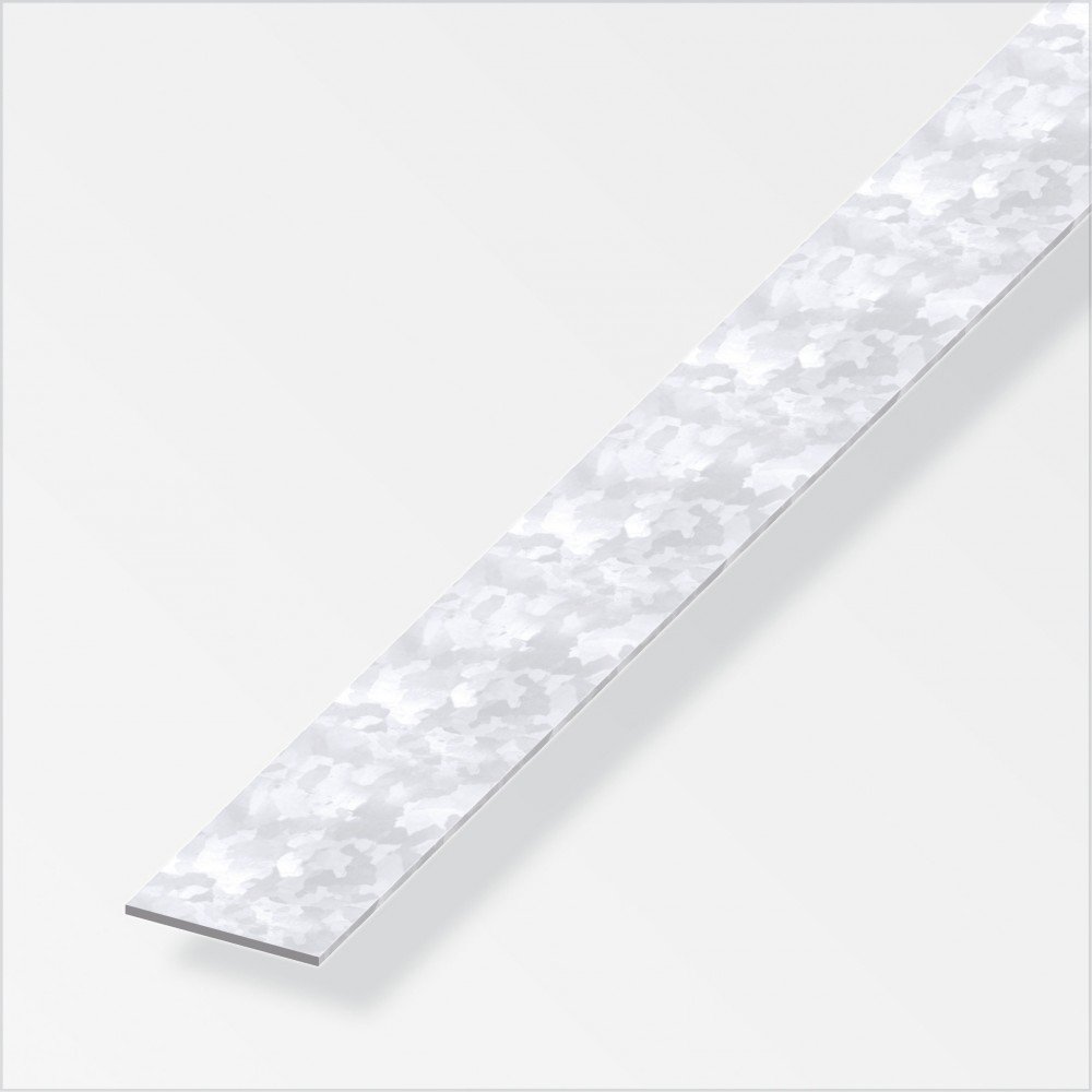Flat Bar 1m x 35.5mm x 1.2mm - Galvanised Steel