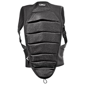 BLACK CREVICE Protezione per la schiena I Paraschiena unisex I Gilet protettivo per sport invernali e sci I Protezione dorsale con spallacci regolabili I Gilet protettivo ergonomico