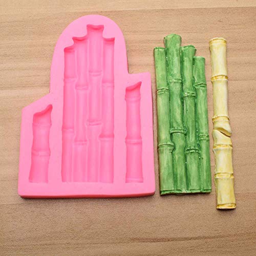 4Pcs/Set 1Pcs Panda Mold 3 Pcs Bamboo Leaf Mould Soft Silicone Bake Decorating Tools Resin Art For Fondant Chocolate Candle Candy Soap Making #TOP6
