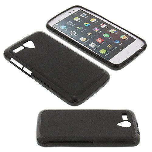 foto-kontor Hülle kompatibel mit Mobistel Cynus T6 Tasche Gummi TPU Schutz Handytasche schwarz