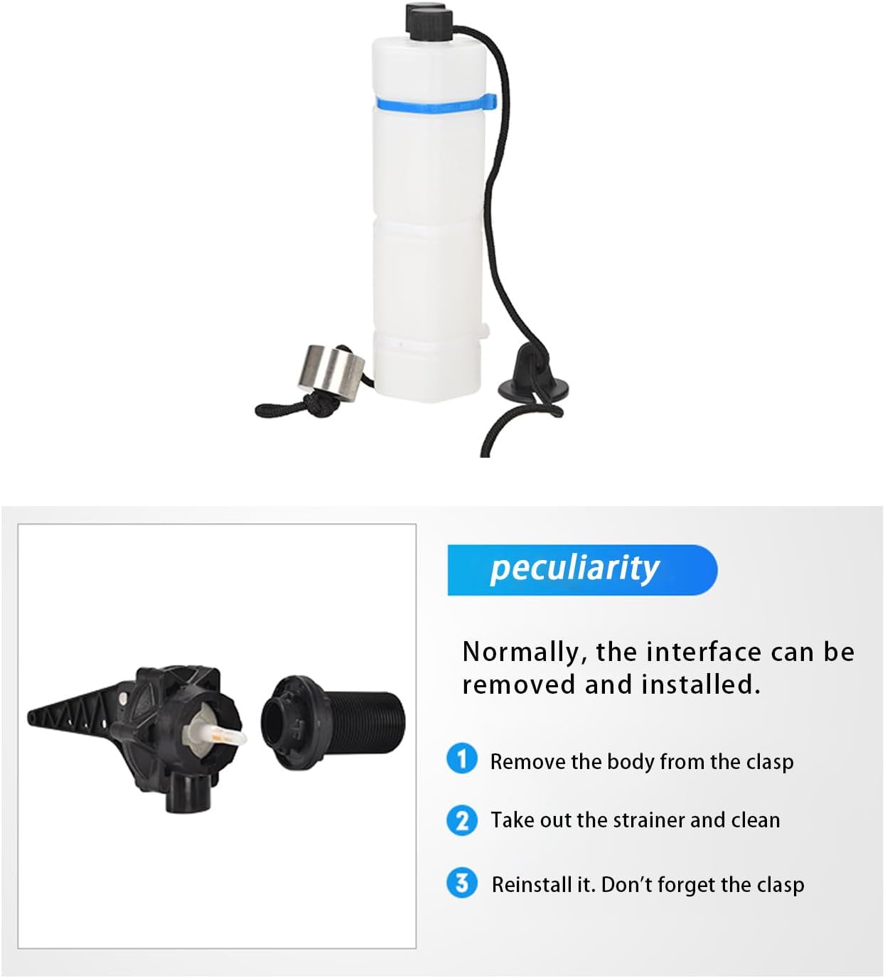 3/4‘’Tankbuddy Valve High Flow Large Water Discharge Float Valve Double Water Level and Adjustable Water Level (0.75 Inch(TB20))