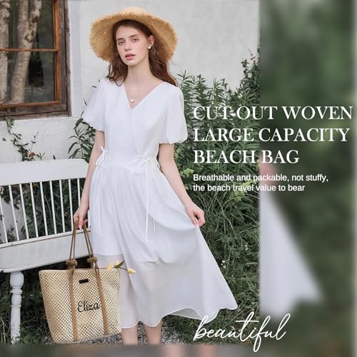 Bolsa de Playa Personalizada para Mujer Grande con Cremallera miniatura 2