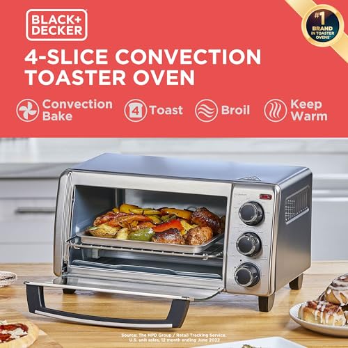 BLACK+DECKER 4-Slice Convection Oven TO1313SBD の商品画像 7