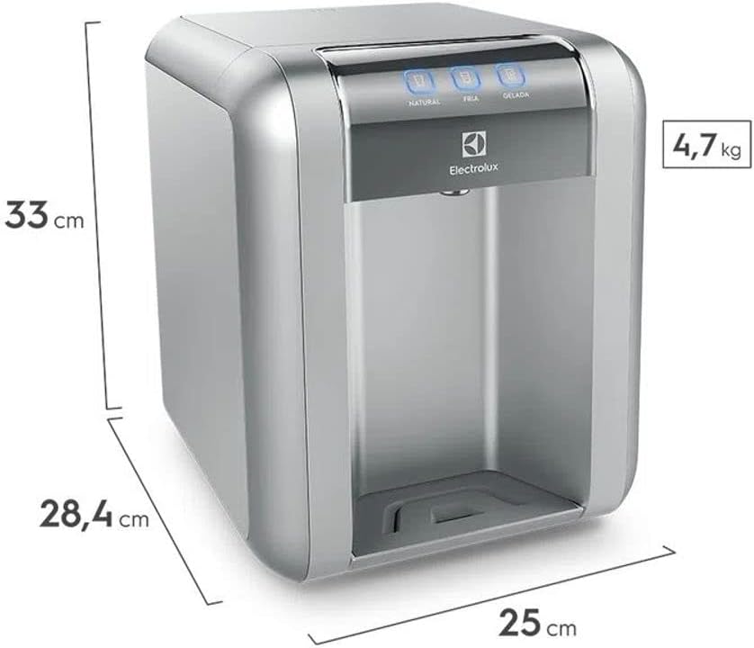 Purificador De Água Gelada Fria E Natural Elétrico Compacto Eletronico 2 51Klpuhavzl. Ac Sl1000