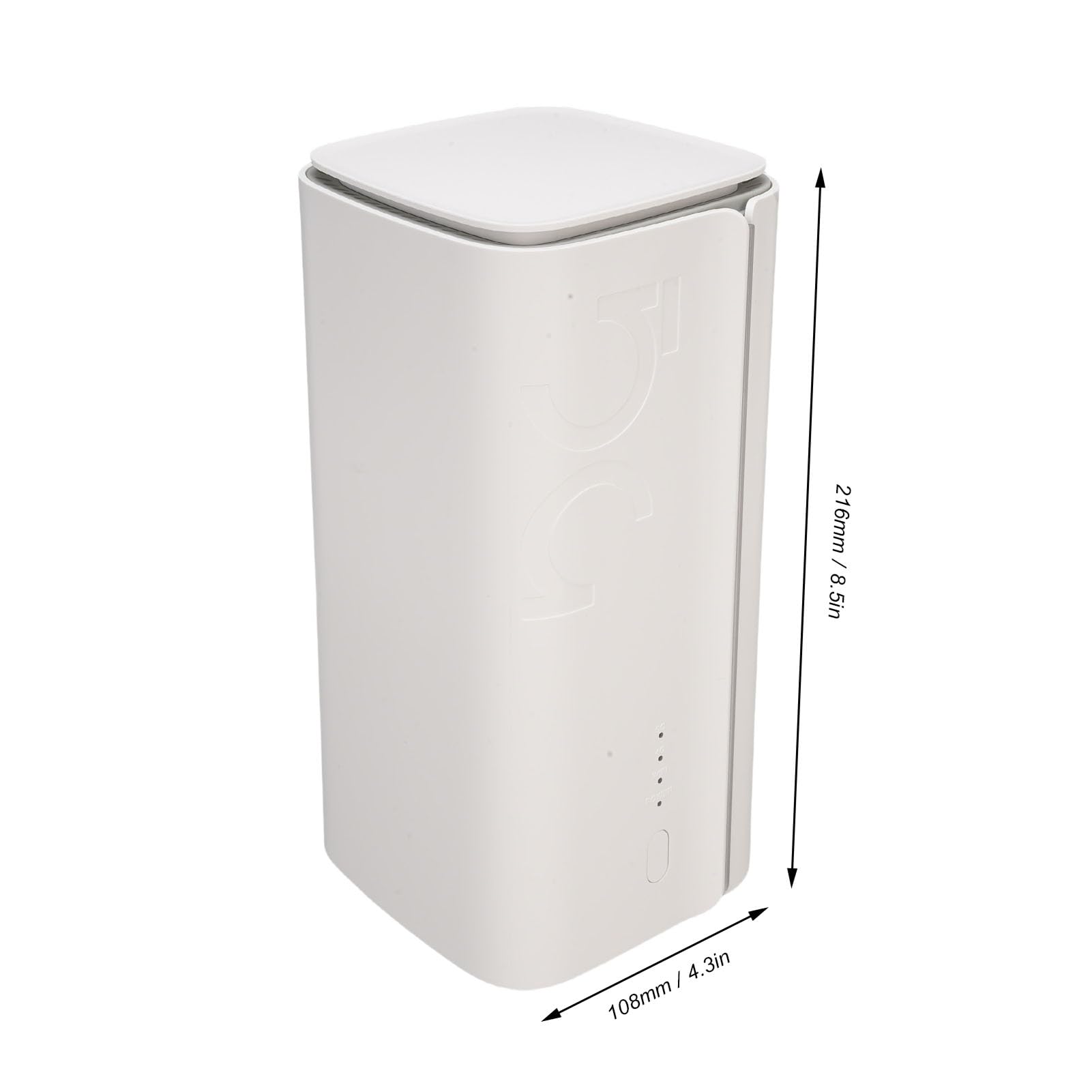 VBESTLIFE Router CPE 5G con Slot per Schede SIM, Modem Router WiFi 6 5G Ad Alta velocità da 4,67 Gpbs per Home Office Indoor, Fino a 50 Utenti (Spina europea)