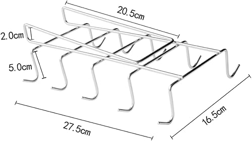 Miniatura 9 de Estante de almacenamiento de almacenamiento estantes de almacenamiento soporte de taza tazas de café de vidrio Soporte colgante de ropa Soporte de