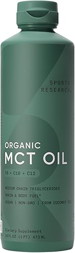 Vista 17 de Sports Research - Aceite orgánico C8 MCT derivado de cocos orgánicos, ideal en café ceto, té, batidos y aderezos para ensaladas, verificado por