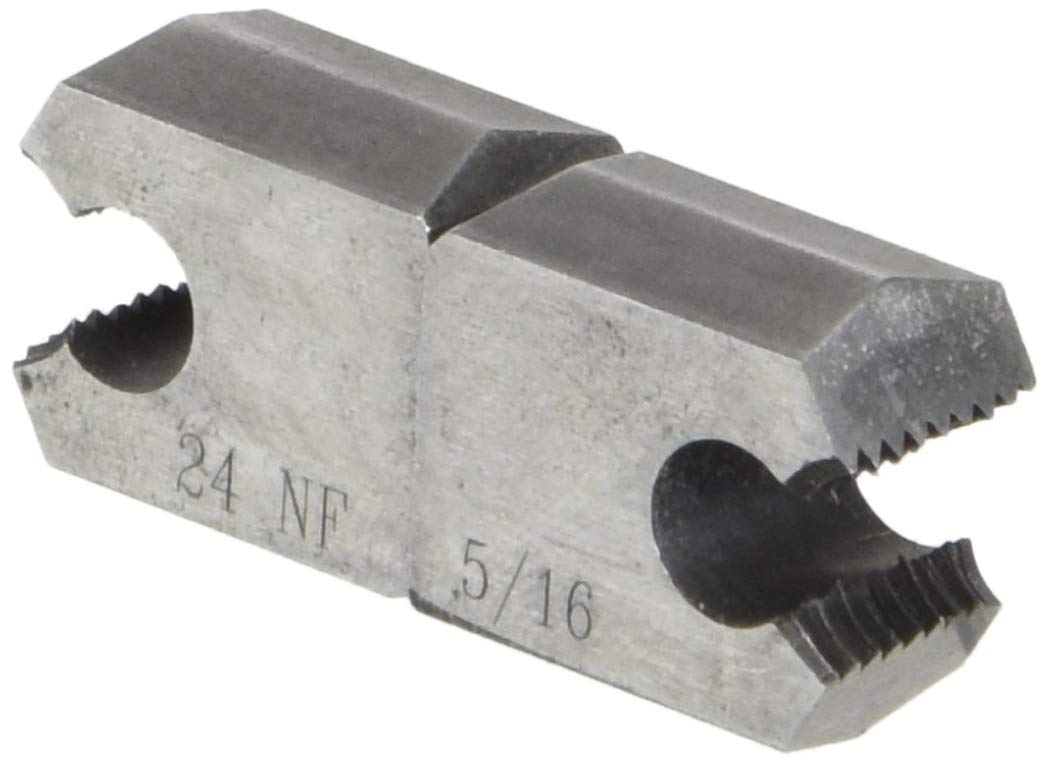Greenfield Threading 423070 System Die, 5/16" - 24 A1#5, Carbon Steel, Uncoated (Bright) Coating, Right Cut, 2-Piece